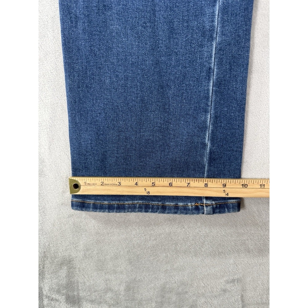 KanCan Women's Dark Blue Wide Leg Flare Jeans - Picture 4 of 11